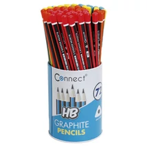 Grafitceruza CONNECT háromszögletű, HB, 72db/pohár