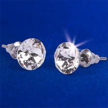 Fülbevaló, natúr fehér SWAROVSKI® kristállyal, 8mm, ART CRYSTELLA® Fülbevaló, natúr fehér SWAROVSKI® kristállyal, 8mm, ART CRYSTELLA®