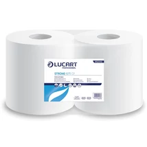 Kéztörlő, tekercses, 2 rétegű, LUCART, "Strong 675 CF" fehér 852343J