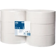 Toalettpapír, T1 rendszer, 1 rétegű, 26 cm átmérő, TORK "Universal", törtfehér