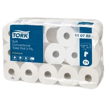Toalettpapír, T4 rendszer, 3 rétegű, 32 m, TORK "Soft", fehér