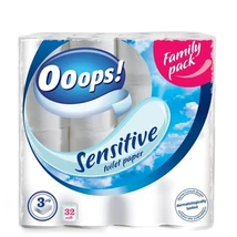 Toalettpapír, 3 rétegű, 32 tekercses, "Ooops!", sensitive