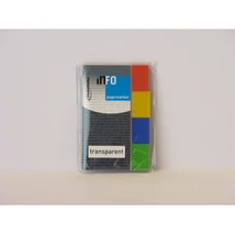 Jelölőcímke GLN 4x20x50mm, transparens, átlátszó fóliában