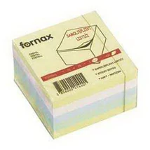 Jegyzettömb FORNAX öntapadós 75x75 mm 450 lap pasztell