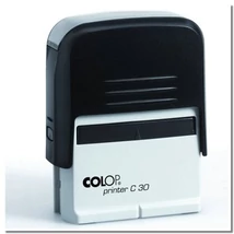 Bélyegző, COLOP "Printer C 30", kék cserepárnával
