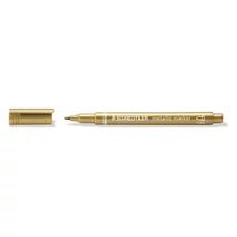 Dekormarker, 1-2 mm, kúpos, STAEDTLER, arany