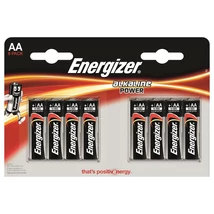 Elem, AA ceruza, 8 db, ENERGIZER "Alkaline Power"