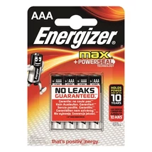 Elem, AAA mikro, 4 db, ENERGIZER "Max"