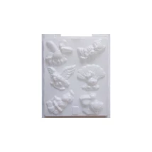 Cre Art gipszkiöntő forma, PP öntőforma, fehér, Madarak
