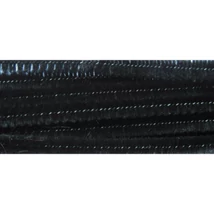 Cre Art zsenília 6 mm x 300 mm, 100 db/csomag, fekete