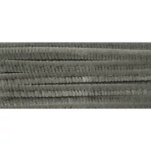 Cre Art zsenília 6 mm x 300 mm, 100 db/csomag, szürke