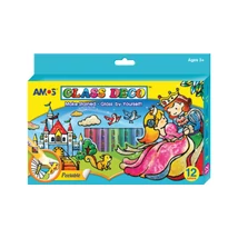 Amos üvegmatrica festék készlet, 12x10,5 ml (10 szín+2 kontúr)