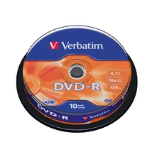 DVD-R lemez, AZO, 4,7GB, 16x, hengeren, VERBATIM