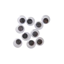 Cre Art kerek, ragasztható dekor szem 8 mm, 100 db/cs