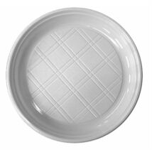 Műanyag lapos tányér, 21,5 cm