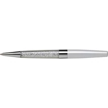 Golyóstoll, krémfehér, alul fehér SWAROVSKI® kristállyal töltve, 14cm