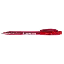 Golyóstoll, 0,38 mm, nyomógombos, STABILO "Liner 308", piros Golyóstoll, 0,38 mm, nyomógombos, STABILO "Liner 308", piros