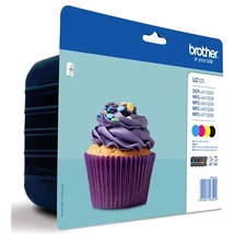 LC123BCMY Tintapatron multipack DCP-J4110DW nyomtatóhoz, BROTHER b+c+m+y, 4*600 oldal