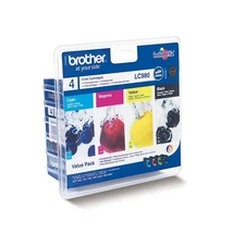 LC980BCMY Tintapatron multipack DCP 145C, BROTHER b+c+m+y, 1*300 oldal, 3*260 oldal