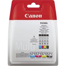 CLI-571KIT Tintapatron multipack Pixma MG 5700, 6800, 7700 nyomtatókhoz, CANON b+c+m+y, 4*...