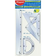 Vonalzókészlet, nagy, műanyag, 4 darabos, MAPED "Start"