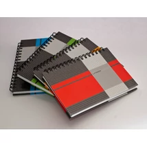 Spirálfüzet MARKER Linear A6 80lap vonalas, keményfedelű