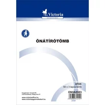 Önátírótömb, A5, 50x3 lap, VICTORIA