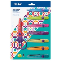 Olló Milan Zig Zag kreatív 8db cserélhető vágóéllel