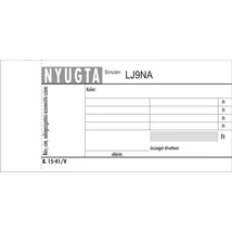 Nyomtatvány, *nyugta 4 soros, 50x2, VICTORIA "B.15-41"