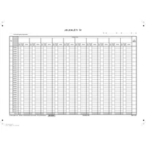 Nyomtatvány, jelenléti ív, 1 hónap-10 fő, A3, VICTORIA "C.60-3"