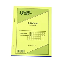 SZÁLLÍTÓLEVÉL A/5 25x4 ÁLLÓ VECTRA-LINE