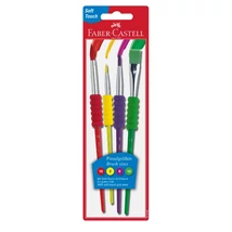 Ecset készlet Faber-Castell 4db-os puha tapintású (2,6,10,12) BL.