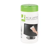 Monitortisztító kendő Q-Connect, 100db/doboz