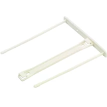 Lefűzőklip, műanyag, fehér, 85 mm, FELLOWES