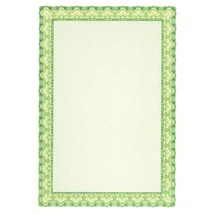 Oklevélpapír, A4, 115 g, APLI, smaragdzöld