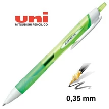 Uni SXN-157S Jetstream gumírozott zöld golyóstoll, kék betéttel