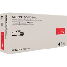 Gumikesztyű santex® powdered (smooth) Latex "L"
