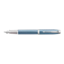 PARKER ROYAL IM PREMIUM TÖLTŐTOLL KÉKES-SZÜRKE CIZELLÁLT, EZÜST KLIPSZ