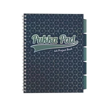Spirálfüzet, A4, vonalas, 100 lap, PUKKA PAD "Glee project book", sötétkék Spirálfüzet, A4, vonalas, 100 lap, PUKKA PAD "Glee project book", sötétkék