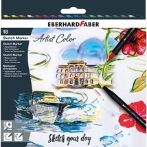  Eberhard Faber művész filctoll készlet 18db-os kétvégű ARTIST COLOR vázlathoz