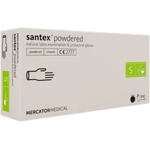Gumikesztyű santex® powdered (smooth) Latex "S"