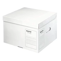 Archiváló konténer, M méret, savmentes, LEITZ "Infinity", fehér