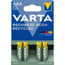 Tölthető elem, AAA mikro, újrahasznosított, 4x800 mAh, VARTA