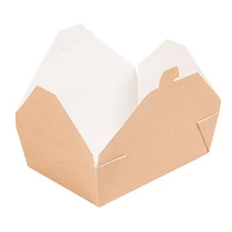 PAPÍR MENÜBOX 1RÉSZES 1980 ML 19,6*14*6,2 CM NATÚR MIKRÓZHATÓ IMP. 50 DB/CS