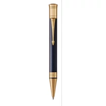 PARKER ROYAL DUOFOLD PRESTIGE GOLYÓSTOLL KÉK CHEVRON, ARANY KLIPSZ