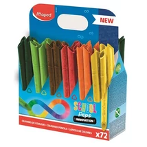 Színes ceruza készlet, ceruzatartó, háromszögletű, MAPED "Color`Peps INFINITY", 72 darabos...