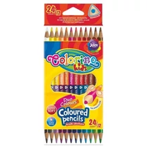Colorino Duo Colours háromszögletű két végű, színes ceruza készlet 12 db-os
