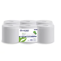 Kéztörlő, tekercses, 2 rétegű, LUCART, "Eco CF 19", fehér 861081