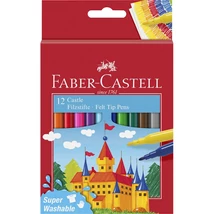 Faber-Castell filctoll készlet 12db-os KASTÉLY Faber-Castell filctoll készlet 12db-os KASTÉLY
