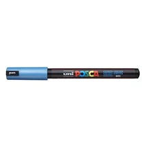 Dekormarker, 0,7 mm, UNI "Posca PC-1MR", metálkék
